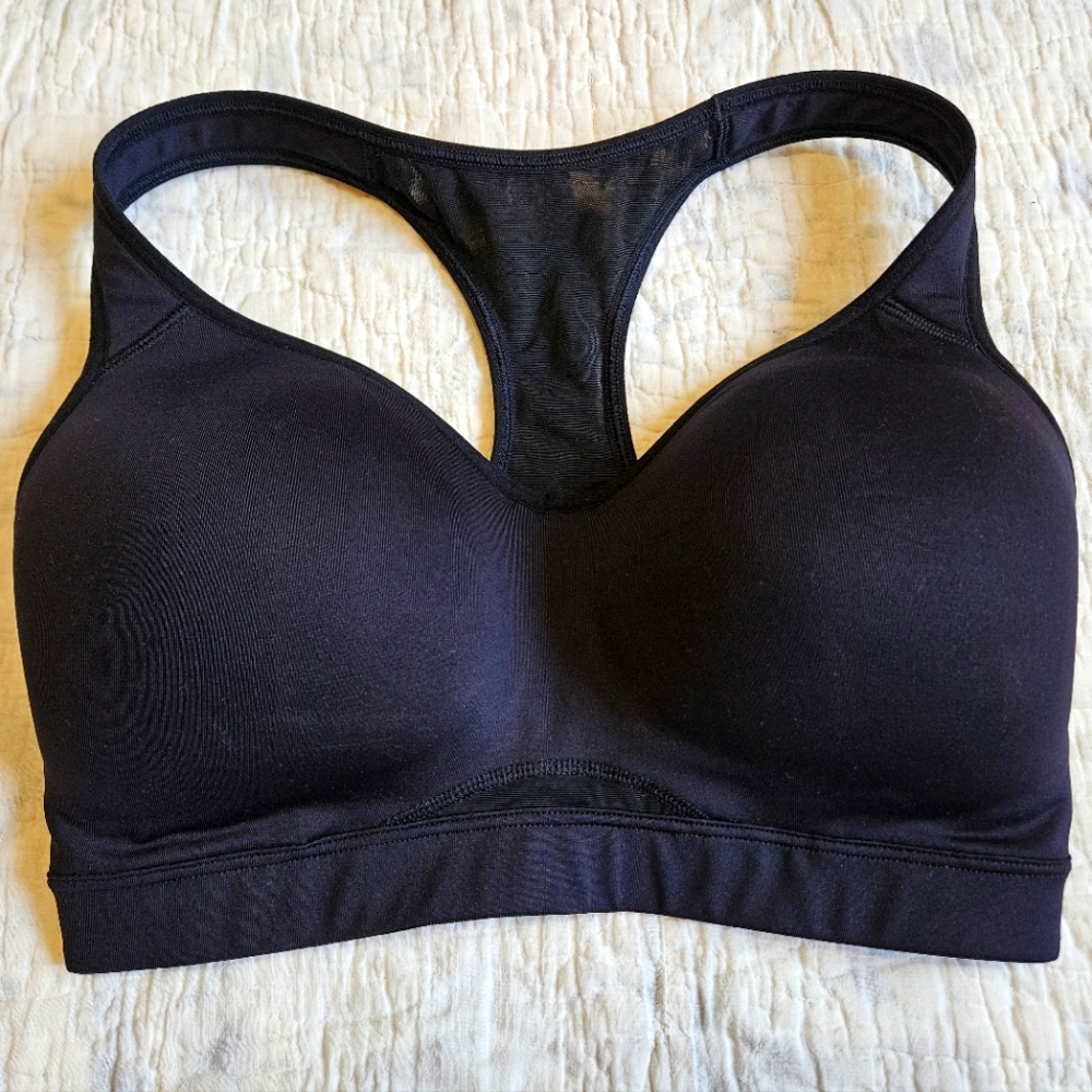 Old Navy Black Racerback Go-Dry Sports Bra 34DD